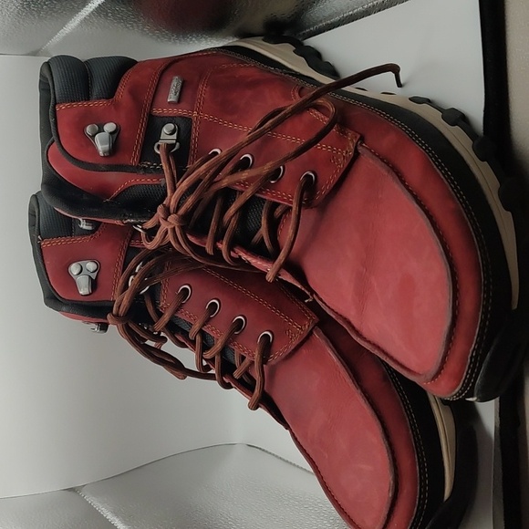 Rockport XCS Red Rugged Boots with Moc-Toe Design Waterproof Size 12 Excellent - Picture 3 of 16